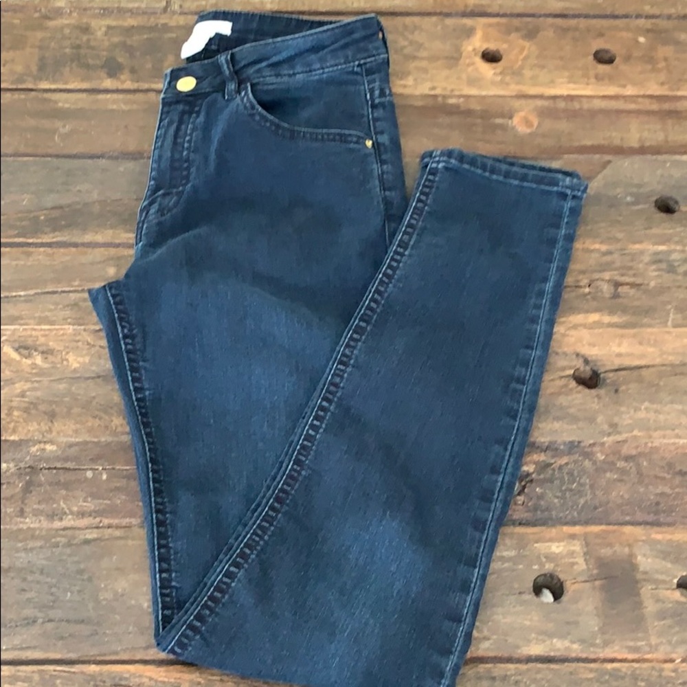H&M Stretch Skinny Fit Dark Blue Jeans 👖 Size 8